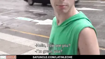 Latino Cutie Offered Money To Suck And Fuck Hard Dicks