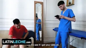 Latin Leche - Cute Twink Assistant Cesar Rose Takes Care Of Horny Latino Doctor In Uniform Ferfroma