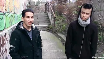 CZECH HUNTER 492 - Euro Twinks In Need Of Money Have A Threesome