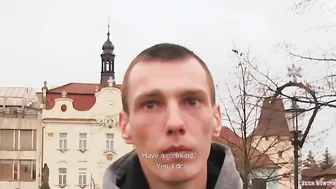 CZECH HUNTER 402 - Short Haired Stud Decides To Try Out Some Dick For His Self