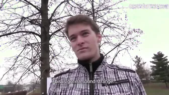 Czech Hunter 387 - Uncut & Fit Guy Sees The Cash And Couldn't Say No To That Big Cock