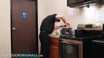Hunk Firemen Flip Fuck On Kitchen Counter - Justin Matthews, Andrew Miller - NextDoorStudios