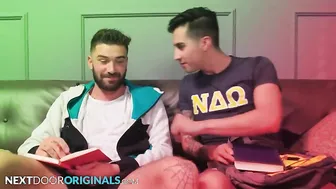 NextDoorStudios - Sexy Frat Boy Kian Kane Allows Study Buddy To Use His Holes