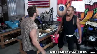 RagingStallion - Aggressive Mechanic Fucked By Stranded Ebony
