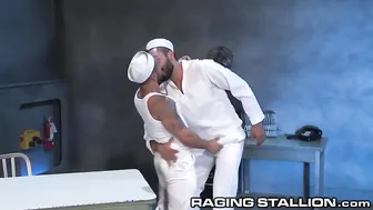 RagingStallion Bruno Bernal Tops his Hot Sailor Friend