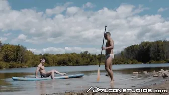 FalconStudios - Handsome Muscled Jock Gets Fucked By A Juicy BBC - Skyy Knox, Milo Madera