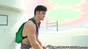 FalconStudios - Cruising Beach Hunks Trade Blowjobs