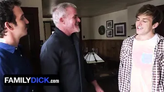 Step Dad And Step Son Greg McKeon & Dale Savage Take Turns Drilling Old Stud's Asshole - FamilyDick