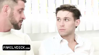 Family Dick - Hot Stepdad Bangs And Breeds His Lovely Twink Stepson Then Eats The Cum Of His Asshole