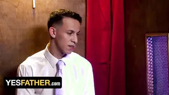 YesFather - Straight Married Man Confesses His Sexual Gloryhole Affairs To Perv Priest Marco Napoli