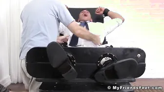Hot feet licking and tickling with classy jock and older stud