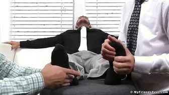 Julian Knowles and Cameron Kincade worship Christians feet