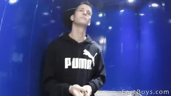 IN THE SUBWAY AND HANDJOB