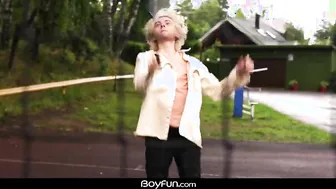 Boyfun - Outdoor BJ Leads To Indoor Twink Bareback Fuck