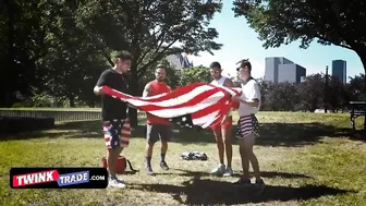 Two Hot Assed Teens Celebrate Independence Day With Step Dad Swap - 4th Of July Porn