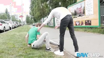 RAWEURO Blonde European Twink Corey Law Getting Pounded Raw