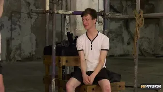 Daddy Sebastian Kane restrains and torments young Alex Faux