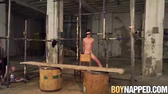 BDSM master shaving young subs massive cock