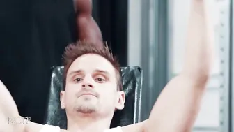 NoirMale - White athlete in jock gets BBCed