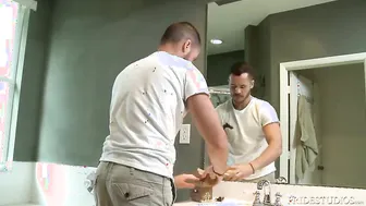 Extra Big Dicks Releasing Pressure In The Bath