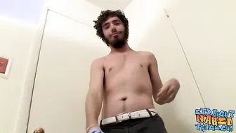 Hairy straight thug Samuel Phatom cums while masturbating