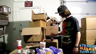Straight thug friends draining their balls by jacking off
