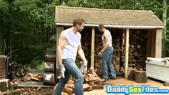 Rough outdoor fuck with hunks Colby Keller and Arpad Miklos