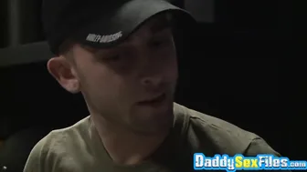 Wet sloppy sucking with hardcore pounding for mature hunks