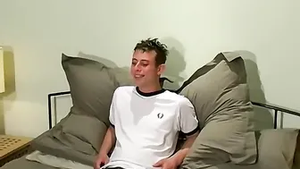 Cute UK amateur Alex isnt shy about showing his big cock