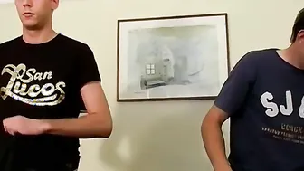 Inked British lads Jason and Matt jerk off before cumshot