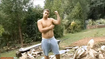 Kaleb decides to take a break from working to have a little play time