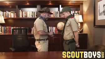 ScoutBoys Bishop Angus fucks blond boy bare on desk