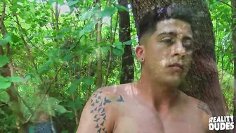 Reality Dudes - Leonel Is Horny In The Middle Of The Woods & Waits For Jun To Come & Fuck Him