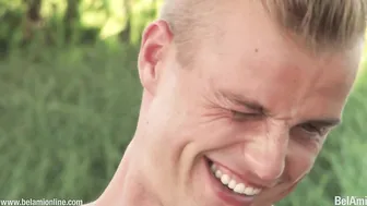 Hot hunk masturbating