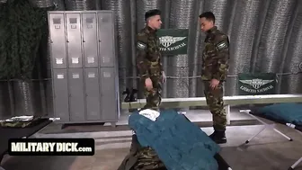 Military Dick - Naughty Soldier Gets Disciplined By The Sergeant For Being Messy And Chaotic