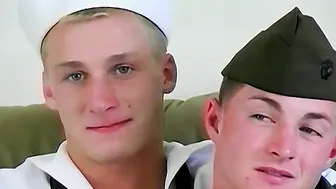Army and navy men Cameron Daniels and Scott Cruise breed