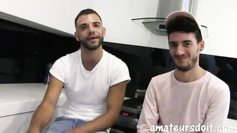 AmateursDoIt - Monster cock stud fucks hairy jock in kitchen before cumshot