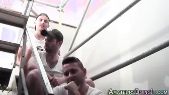 Amateur threeway get hard