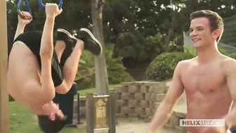 Helix Sexy Twinks Hot and Sweaty Working Out!