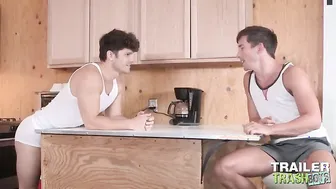 TRAILERTRASHBOYS Athletic Gay Men Make Out And Bareback