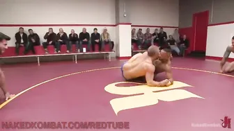 Four Strong Men Wrestle and Fuck