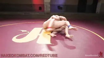 Wrestling Loser Gets A Face Full Of Foot