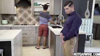 Horny boy fucking his step father real hard - gay porn