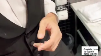 I fucked a waiter at the toilet of 5 star restaurant. GayWiz.com