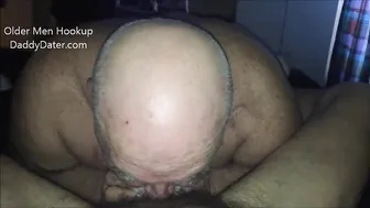 Chubby SIlverdaddy Sucks My Cock and Eats my Ass