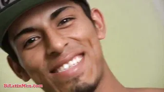 Big dick muscled Latino jerking off