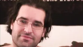 Hairy White trash bear is missing a few teeth- RoughHairy.com