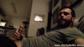 Straight bearded jerks off on cam with huge load (HD) Hornydudes.online