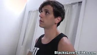 Black dude drilling twink