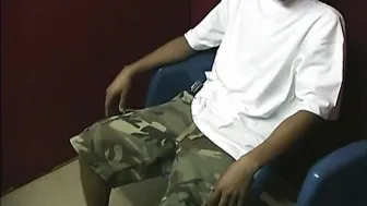 Thin twink gets fucked by two black guys